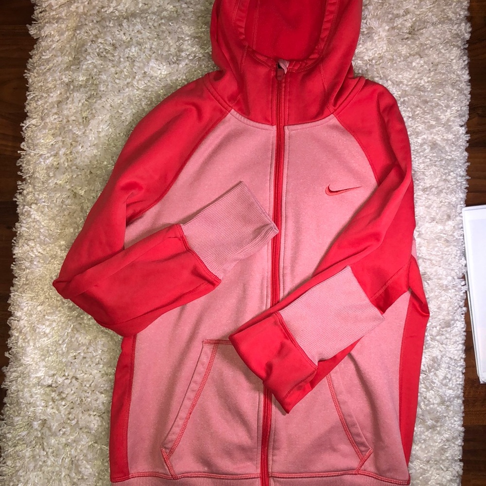 Nike 2 toned pink hoodie